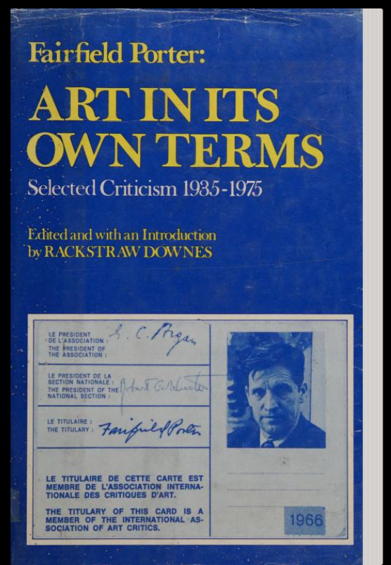 Art in its Own Terms